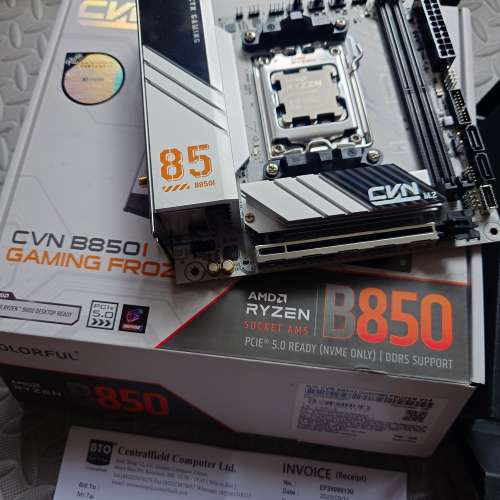 Amd 7600tray裝連七彩虹b850i
