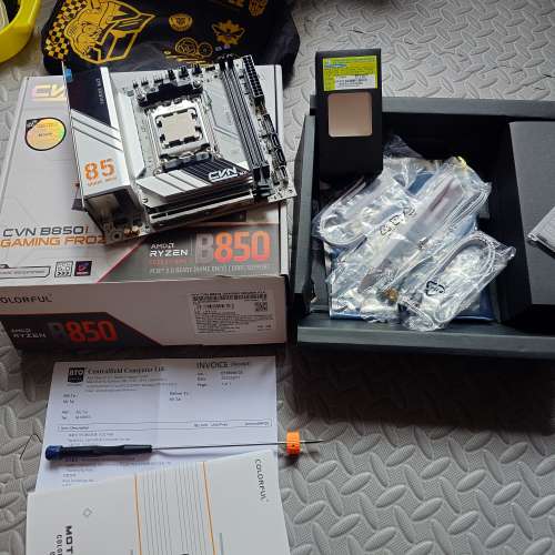 Amd 7600tray裝連七彩虹b850i