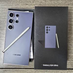 Samsung S24 Ultra 512gb,紫色鈦金屬，港行極新全套齊！