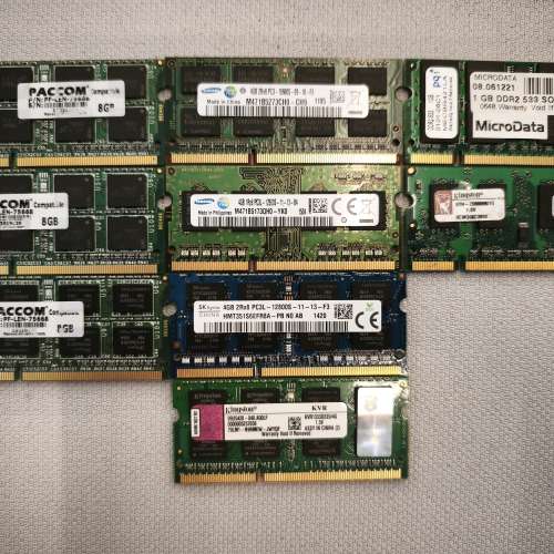 Laptop Notebook RAM 有SODIMM DDR3 DDR 2