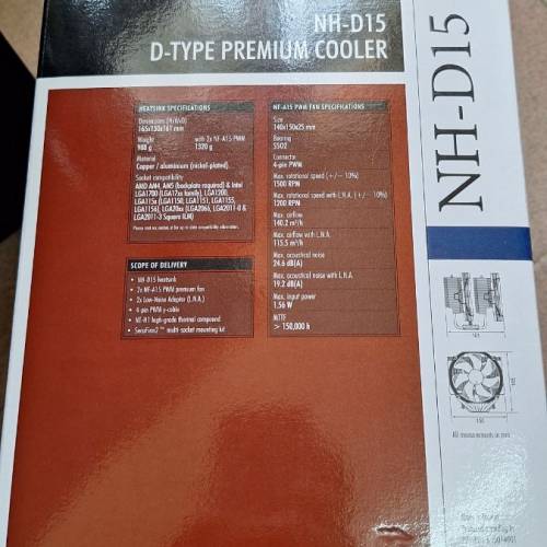 貓頭鷹Noctua NH-D15 散熱器 Cooler