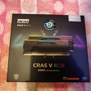 港行有單 可交換 EXPO/XMP3.0 KLEVV CRAS V RGB DDR5 6000MHz DDR5 64GB DDR 32GB X...