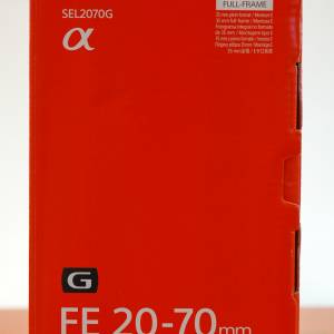 Sony FE 20-70mm F4G 鏡頭出讓