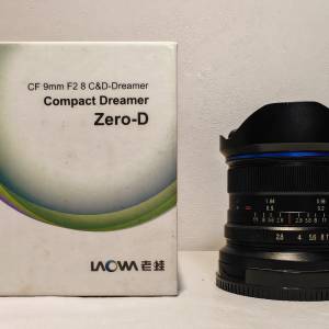 九成新 Laowa 9mm F2.8 Zero-D Sony APSC lens