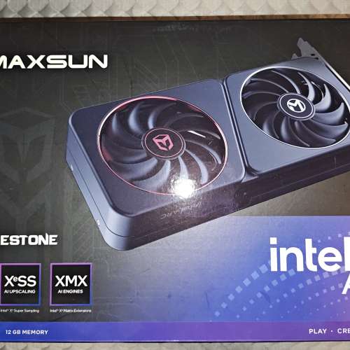 香港行貨有保 Maxsun Intel Arc B580 Milestone 12GB GDDR6 GPU 4K