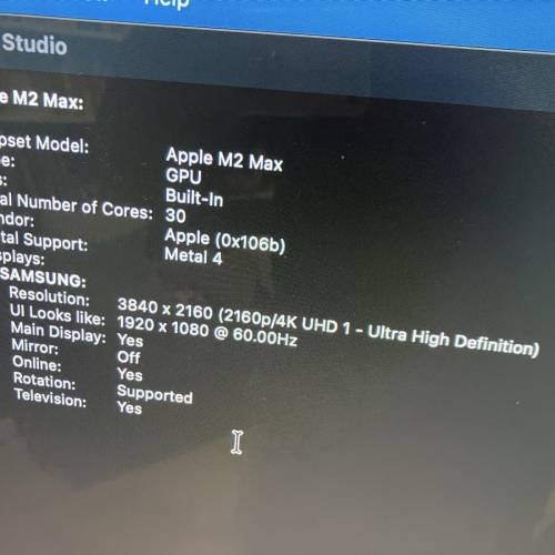 Mac Studio Max M2 (30 cores GPU / 32gb RAM / 512GB SSD) 八成新