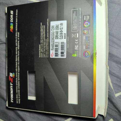 交換一對 (無RGB) DDR5 32GBx2 6000或以上MKZ RAM卡