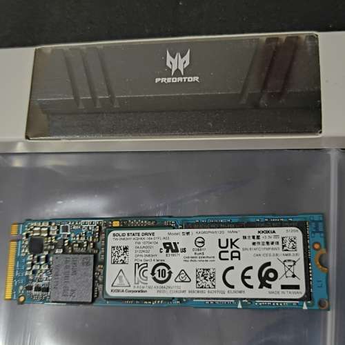 KIOXIA SSD 512GB XG6 M.2 2280 NVMe PCIe Gen3 x4