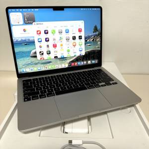 有盒連貨牛macbook air m2 13inch 8Gram 256Gssd 2022新淨蘋果筆記本文書手提電腦