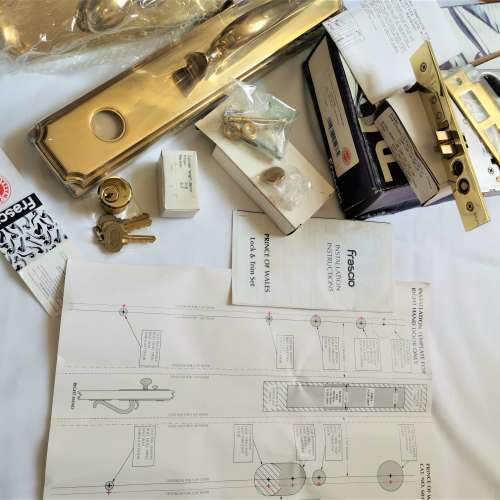 100% 全新意大利製造 Frascio High-end 大門鎖 Frascio Mortise Lock in InoxBrass
