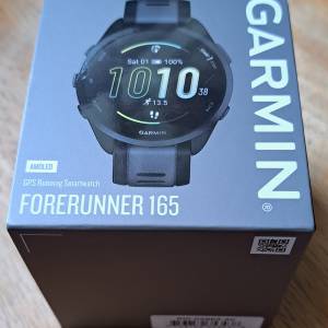 全新末開封【原裝行貨】 Garmin Forerunner 165 GPS 智慧心率進階運動手錶 HK$1,100