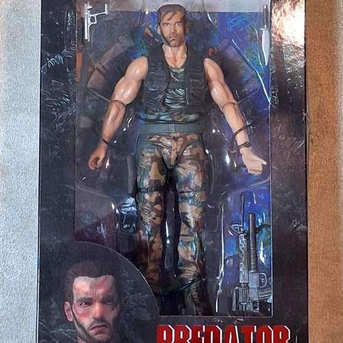 中古 NECA 鐵血戰士亞諾 Dutch 7" figure