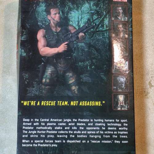 中古 NECA 鐵血戰士亞諾 Dutch 7" figure