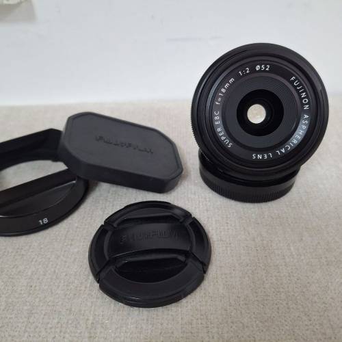 Used 95% new 富士鏡 Fujifilm Fujinon XF 18 mm 18mm F2