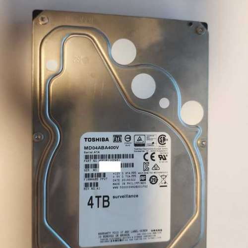 TOSHIBA MD04ABA400V 4TB harddisk