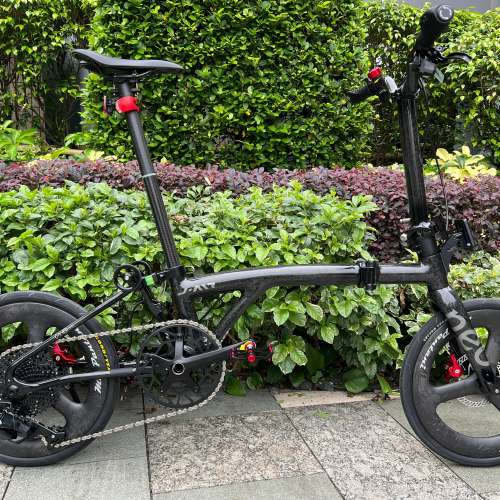 大理石黑色 2026  新款 JAVA NEO CB 佳沃 碳纖維 12速電變 油剎桶軸 16吋349 碳纖維...