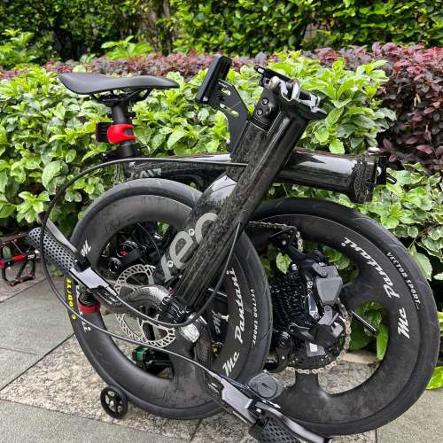 大理石黑色 2026  新款 JAVA NEO CB 佳沃 碳纖維 12速電變 油剎桶軸 16吋349 碳纖維...