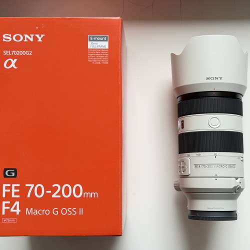 Sony FE 70-200mm F4 Macro G OSS II (SEL70200G2) Lens (99%極新)