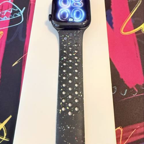 原裝行貨99%新亮黑色Apple Watch第11代 46size