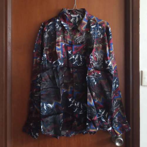 Smart Casual Pattern Long-Sleeves Shirt &middot; 深色印花長袖襯衫