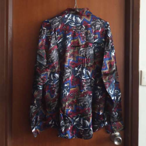 Smart Casual Pattern Long-Sleeves Shirt &middot; 深色印花長袖襯衫