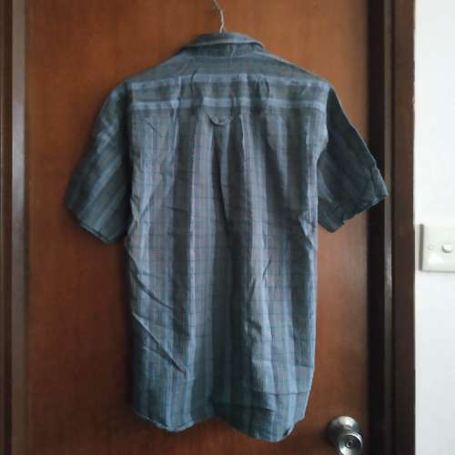 Santoni ~ Grey Plaid Short-Sleeves Shirt &middot; 灰色格子短袖襯衫