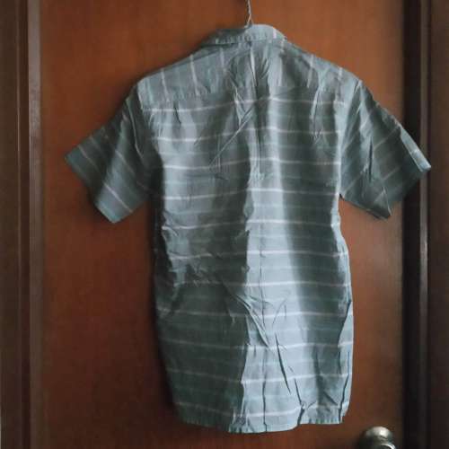 Cerruti ~ Grey Short-Sleeves Shirt &middot; 灰色短袖條紋襯衫