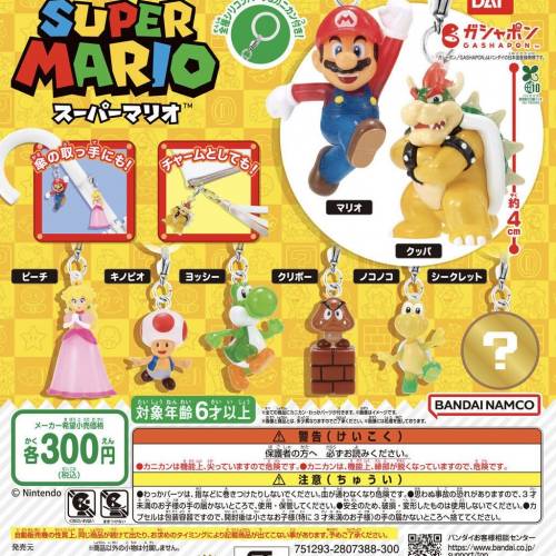 (接受預訂) BANDAI🇯🇵GASHAPON - PIKMIN 皮克敏, 海綿寶寶 , 超級瑪利奥兄弟