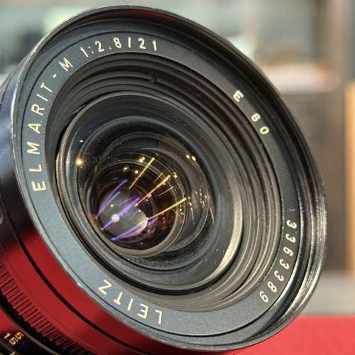 Leica Elmarit-M 21mm f2.8 E60 lens with UV/IR filter and hood