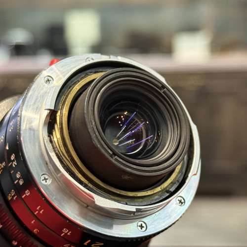 Leica Elmarit-M 21mm f2.8 E60 lens with UV/IR filter and hood