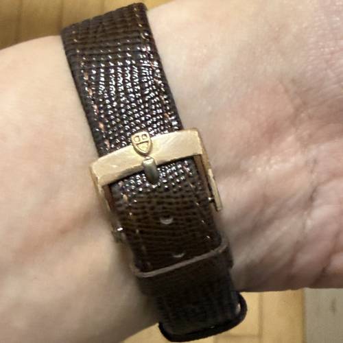 TUDOR 75205 金套 全自動 K金狗牙圈 布紋面 34mm錶面 膠鏡 原裝包金扣 平到笑😂 $6900