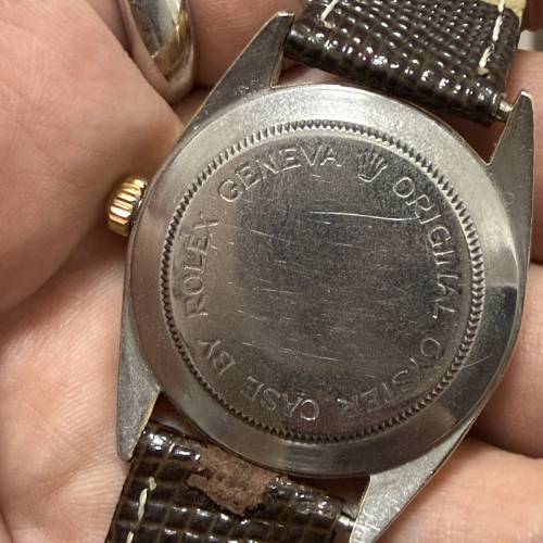 TUDOR 75205 金套 全自動 K金狗牙圈 布紋面 34mm錶面 膠鏡 原裝包金扣 平到笑😂 $6900