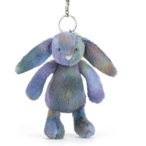 全新 Jellycat Zodihop Luxe Bunny Bag Charm 太空混色邦尼兔毛公仔 鎖匙扣 吊飾