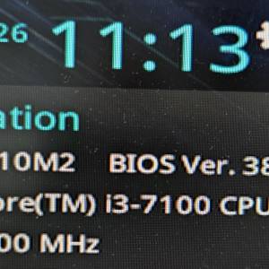 Intel i3 7100 + Asus H110M2