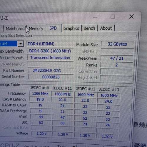 Transcend DDR4 3200 32GB X 4