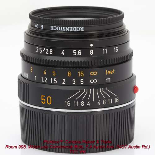 Rolleica&trade;-Select Leica Summarit-M 50/2.5 (2008) 19 Pix mint  $7300  WA 6807 ...