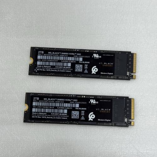 行貨WD SN850x 2Tb 有兩條