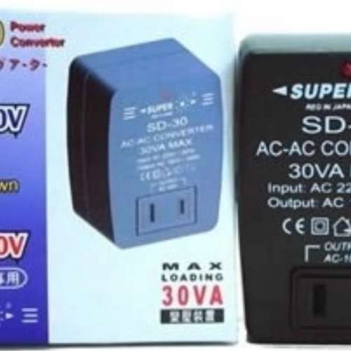 Super SD-30 220V降100V 30VA 變壓器 Power Converter