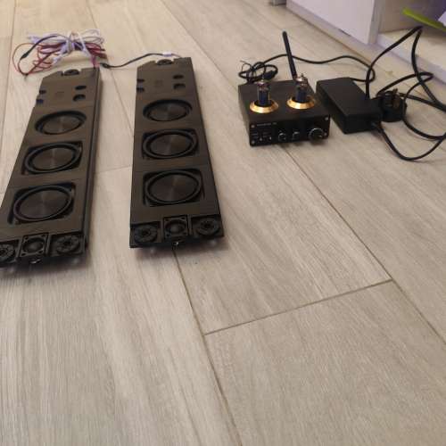 全PJ.MIAOLAI M8 發燒電子管HiFi 功放機+ 超薄喇叭