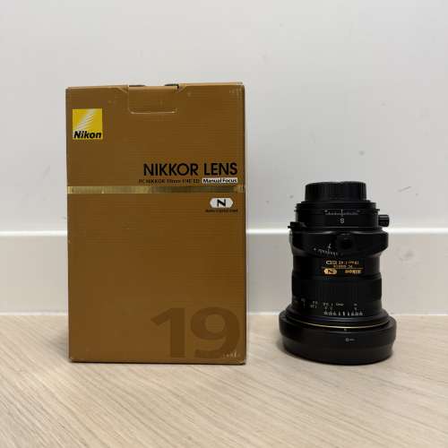 Nikon Nikkor PC 19mm f4E ED (Manual Focus) lens