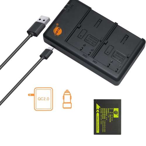 DSTE NP-W126 Fully DecodedLithium-ion Battery For FujiFilm Cameras With USB-A