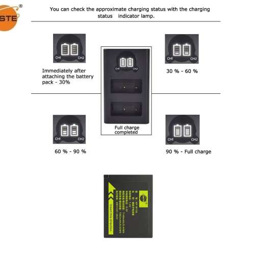 DSTE NP-W126 Fully DecodedLithium-ion Battery For FujiFilm Cameras With LCD