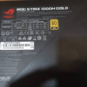 ASUS 1000W 80 Plus Gold Fully Modular PSU 全模組 火牛