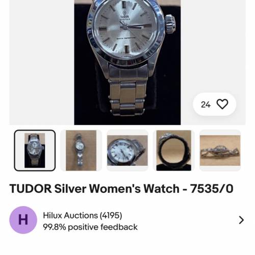 絕版少有😂 Tudor 女裝 細花 Tudor 全原裝 淨錶 $2999