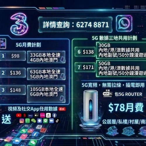 🌲🌲3HK/3香港手機上台優質🌲🌲