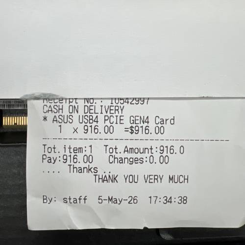 Asus Expansion Card USB4 pcie gen4 Card