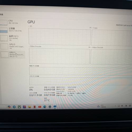 MSI GF63 Thin 11UD / i5-11400H @ 2.70GHz / RTX 3050 電競 筆記型電腦