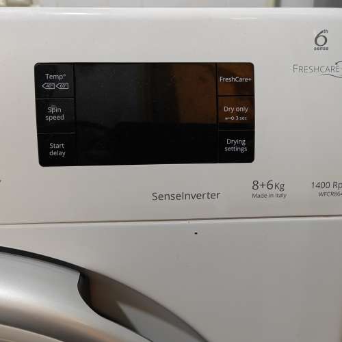 100% work惠而浦Whirlpool洗衣機+乾衣機2合1 型號WFCR86430