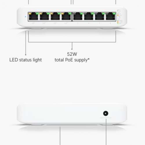Unifi Flex Mini 2.5G Unifi Flex 2.5G PoE Lite 8 PoE Switch