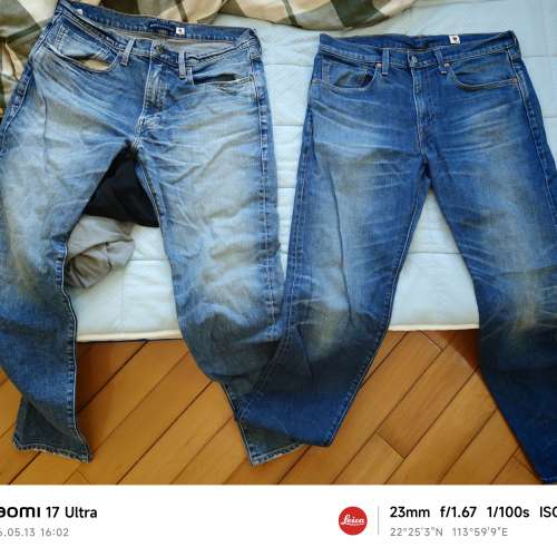 Levi's 日本版502 x2 一條淺藍 一條深藍